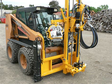 skid steer well drilling|deep rock portable drilling rig.